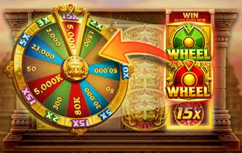 Win 100% with the Lucky Wheel and get multipliers by betting more.