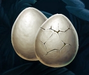 An egg symbol collected