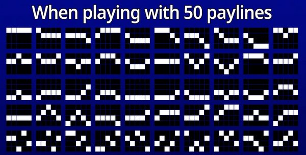 When playing with 50 paylines