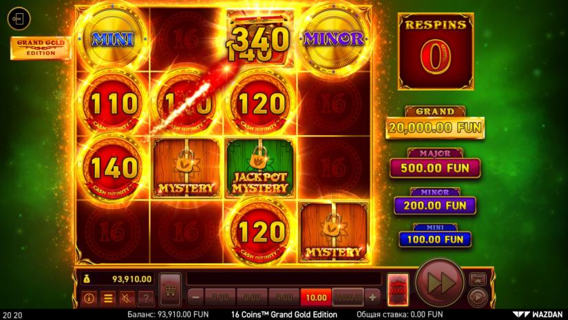 16 Coins Grand Gold Edition Slot Review 2024 Free Demo Game