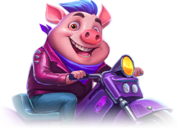 Purple Happy Pig