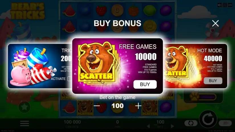 Bear's Tricks Slot Screenshot_1