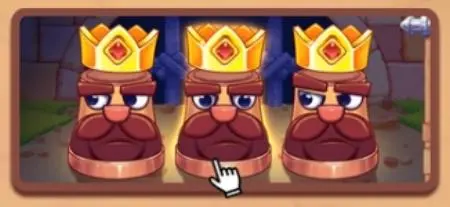 3. Try to guess the hat with the gemstone.