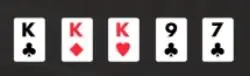 triple contains