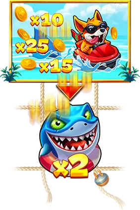 Shark Symbol during Hold 'N' Win Feature