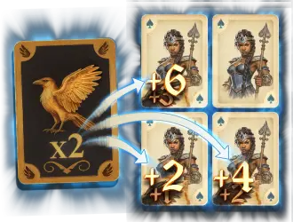 gold crow card
