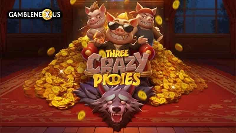 Three Crazy Piggies Slot Logo