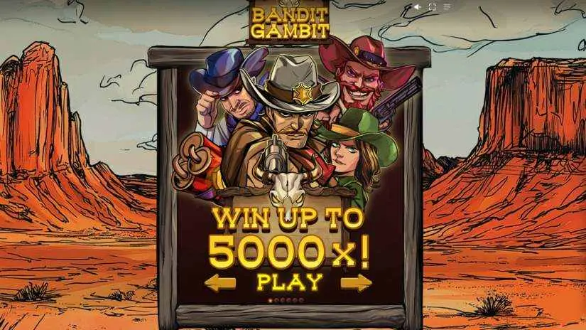 bandit gambit slot screenshot 1