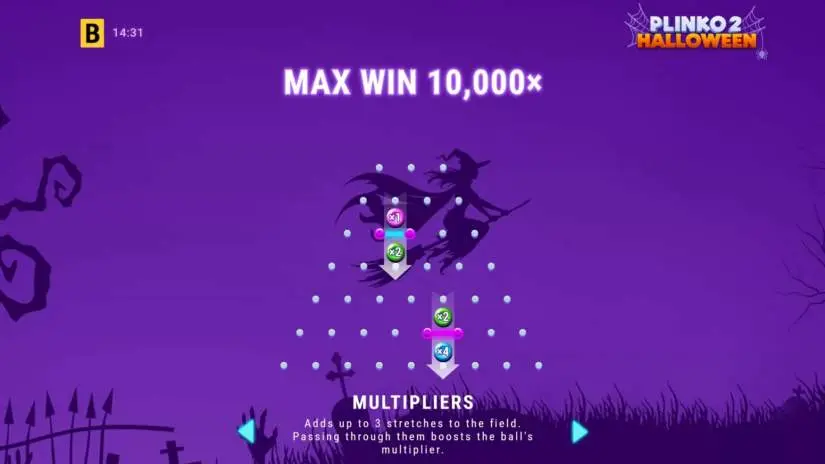 plinko 2 halloween game screenshot 2