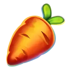 symbol orange carrot collect