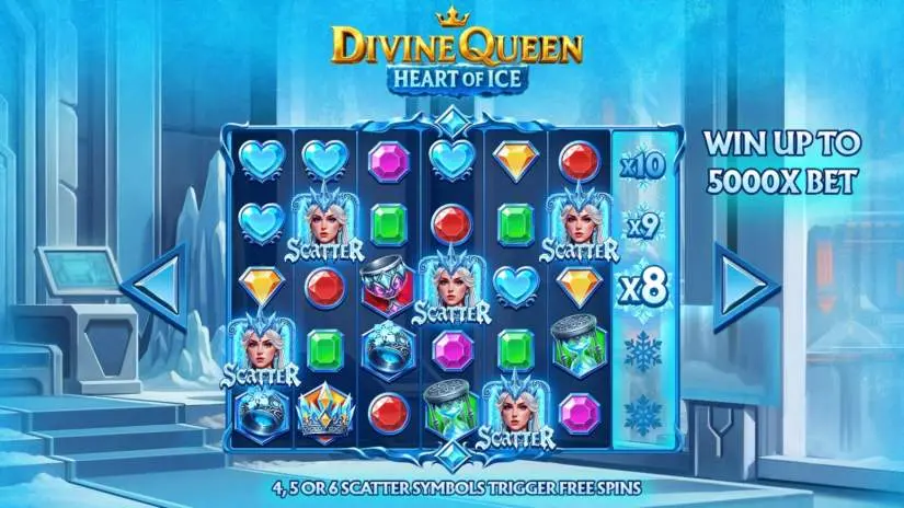 divine queen heart of ice slot screenshot 1
