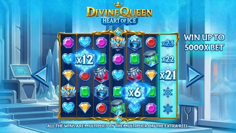 divine queen heart of ice slot screenshot 2