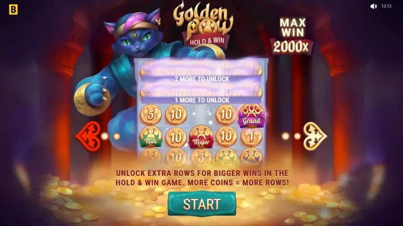 golden paw hold & win slot screenshot 1