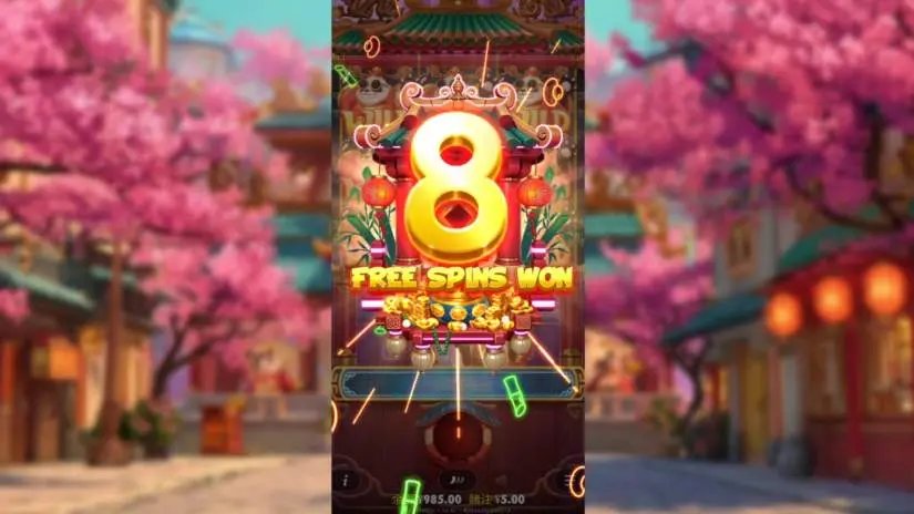 lucky panda slot screenshot free spin