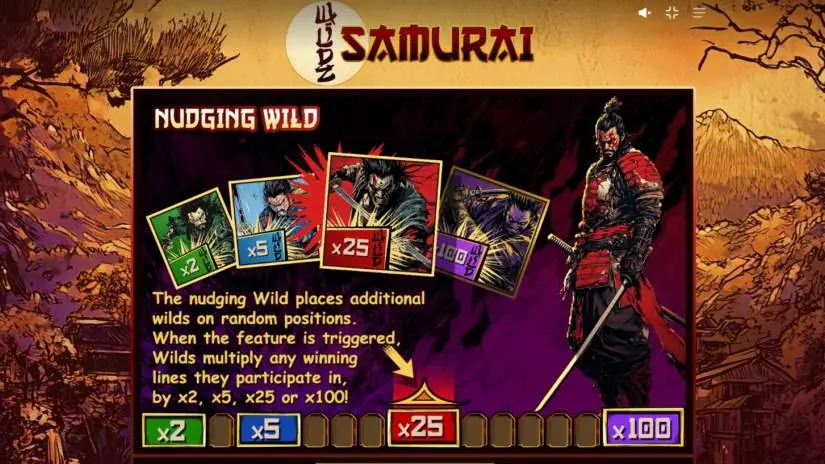 samurai wildz slot screenshot_2