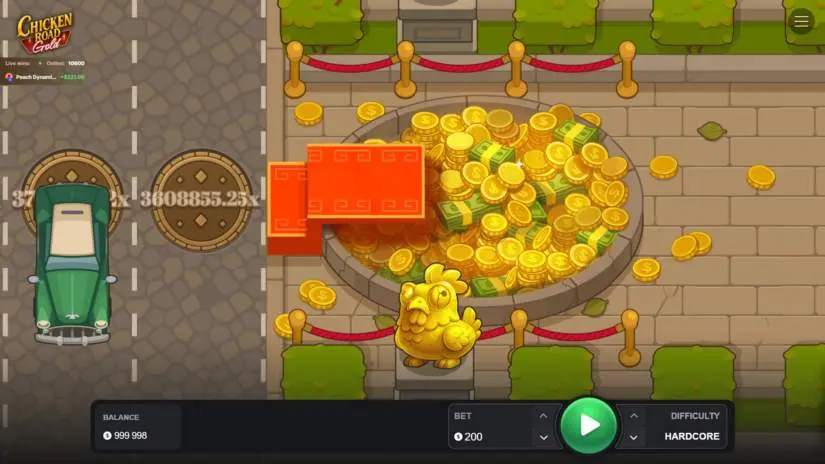 chicken road gold game screenshot 2
