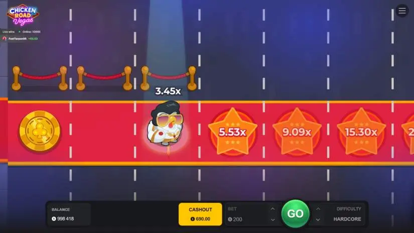 chicken road vegas game screenshot 2