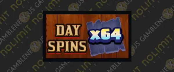 day 64 spins nolimit booster