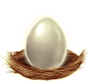 silver egg