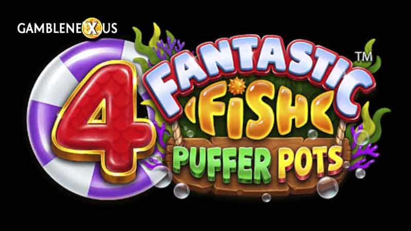 4 Fantastic Fish Puffer Pots Slot Logo