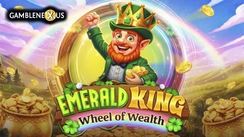 Emerald King Wheel of Wealth Slot Logo