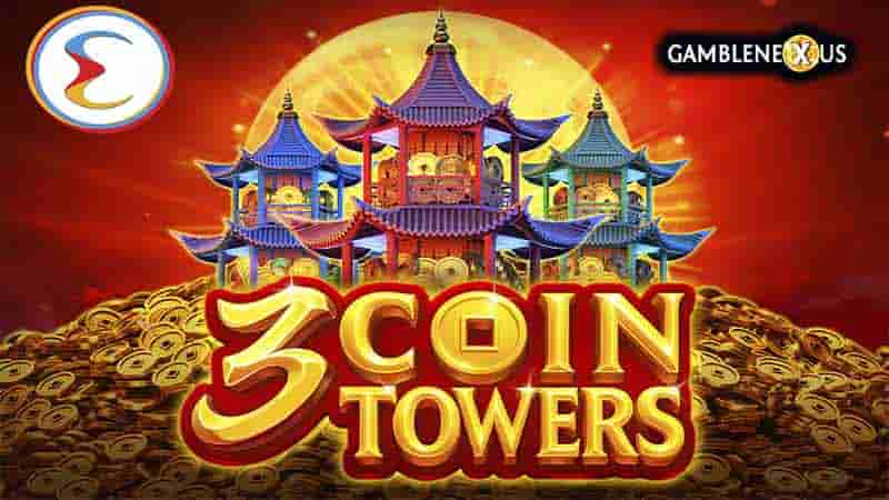 3 Coin Towers Slot Logo