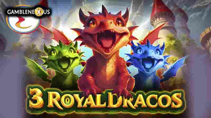 3 Royal Dracos Slot Logo