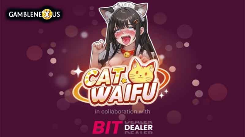 Cat Waifu Slot Logo