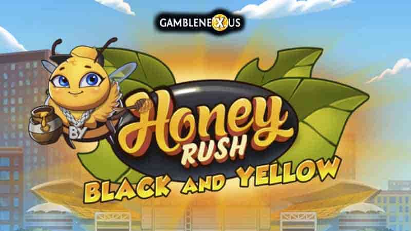 Honey Rush Black and Yellow Slot Logo