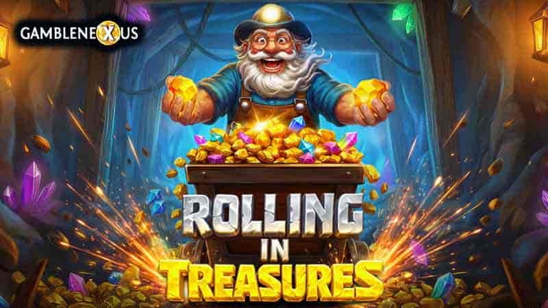 Rolling in Treasures Slot Logo