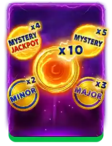 Super Bonus Game with GUARANTEED multipliers. Cost = 100 X Current Bet