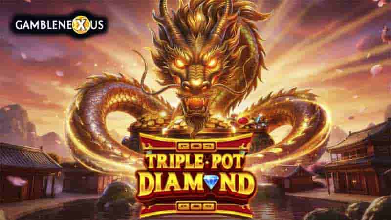 Triple Pot Diamond Slot Logo
