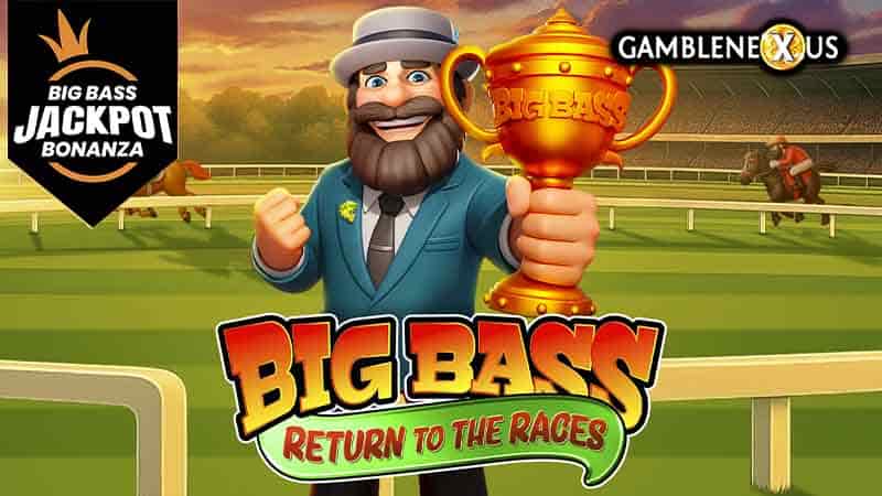 Big Bass Return to the Races – Big Bass Jackpot Bonanza Slot Logo