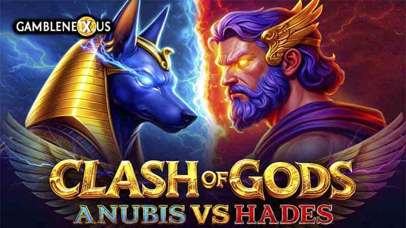 Clash of Gods: Anubis vs Hades Slot Logo