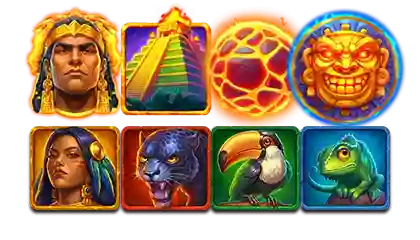 During Free Spins, only these symbols are present on the reels.