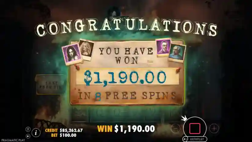 sanatorium secrets slot win