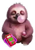 sloth token pink