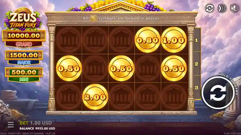 Hold And Win Bonus With Jackpots