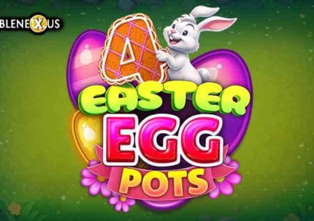4 Easter Egg Pots Slot Logo