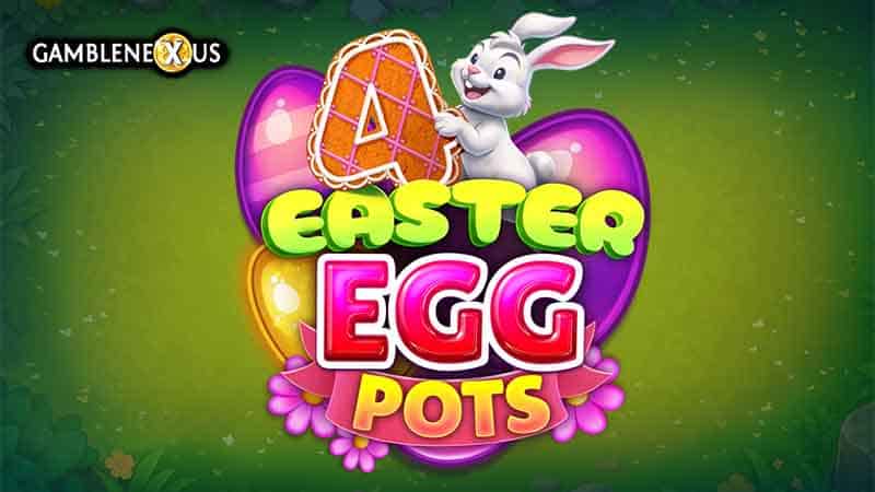 4 Easter Egg Pots Slot Logo