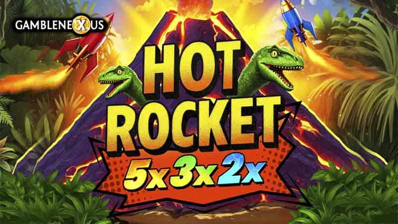 Hot Rocket 5x 3x 2x Slot Logo