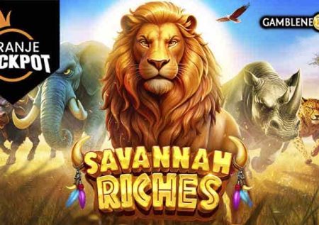 Savannah Riches – Oranje Jackpot Slot Logo