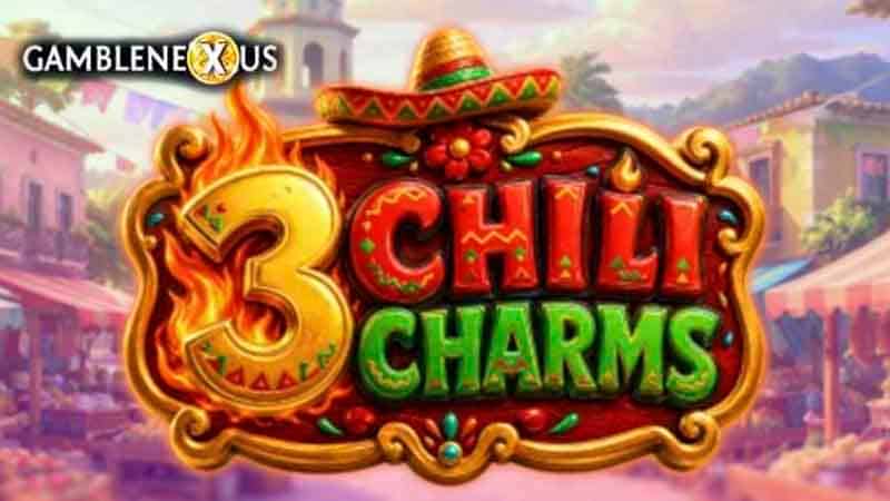 3 Chili Charms Slot Logo