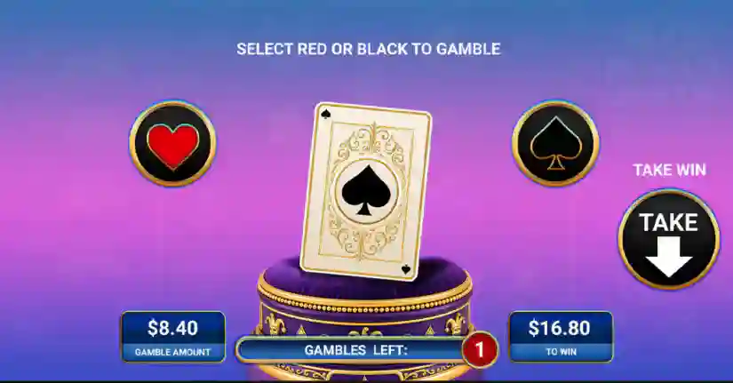 Double-up risk game feature