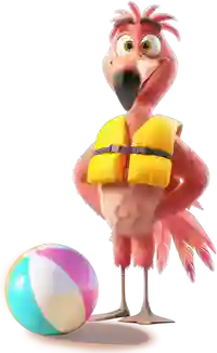 beachball blast haracter with ball