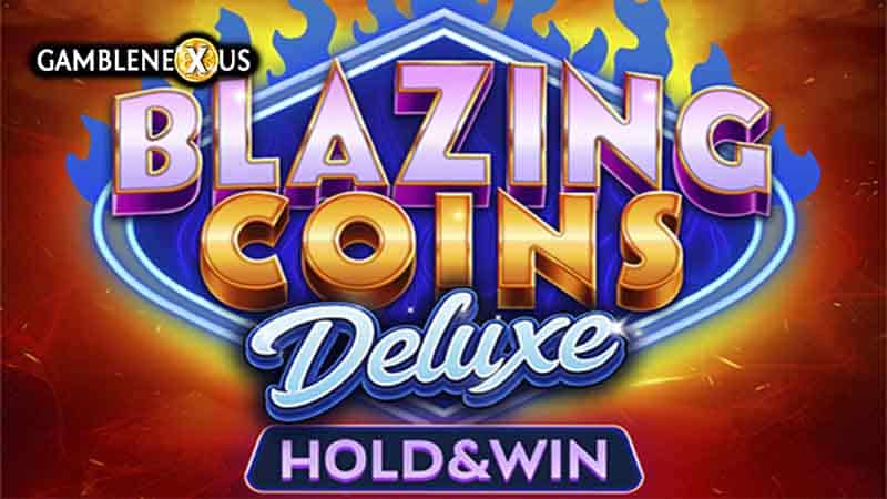 Blazing Coins Deluxe Slot Logo