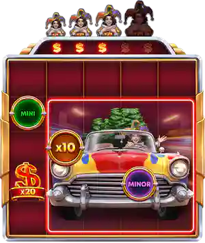 Any Coins that fall within the Joker's area are collected.