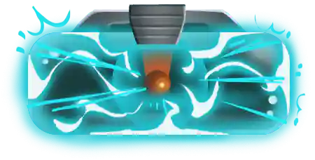coil horizontal blue lightning