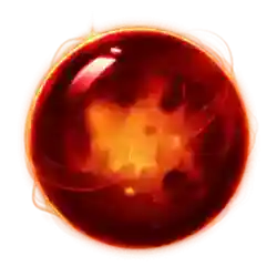 Red orb symbol