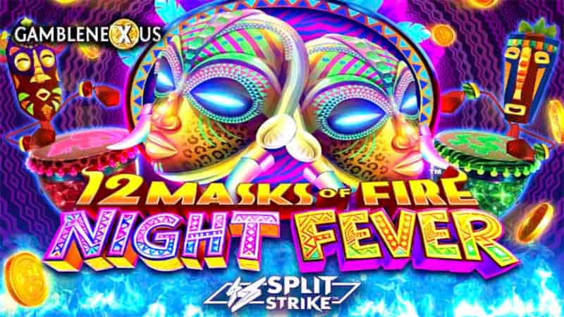 12 Masks of Fire: Night Fever Slot Logo